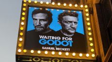 Signage at the opening night of "Waiting for Godot"