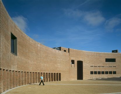 Library Cork Institute of Technology. Appointment CIT with BBMOC. Entrance - as part of the RA Architecture Prize 2023 awarded to Shane de Blacam. 