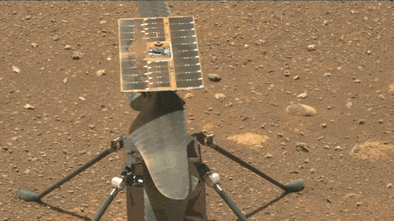 NASA's Mars Helicopter Ingenuity, seen here in a close-up view from the Perseverance rover, will attempt its first flight on April 19, 2021.