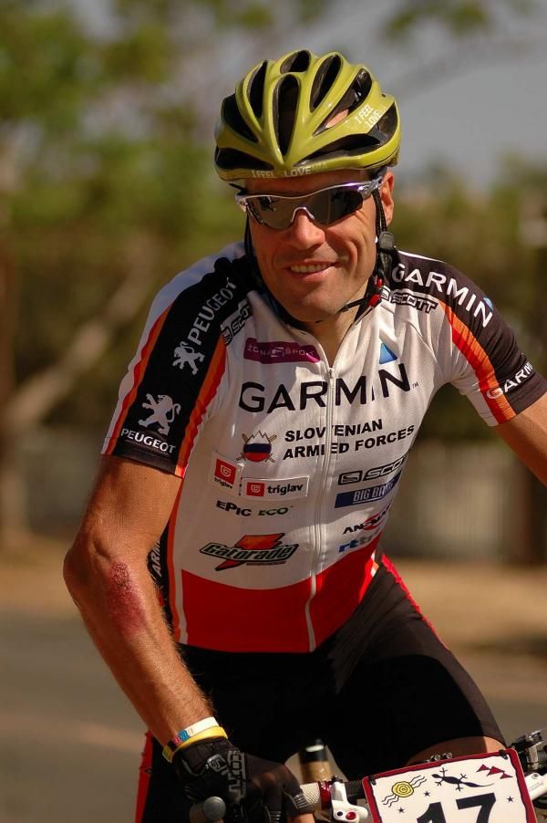 Jure Robic in great spirits.