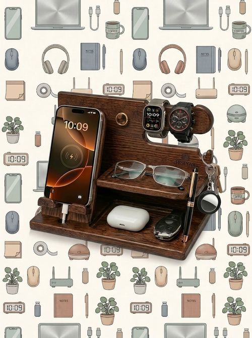 Wooden Phone Docking Station