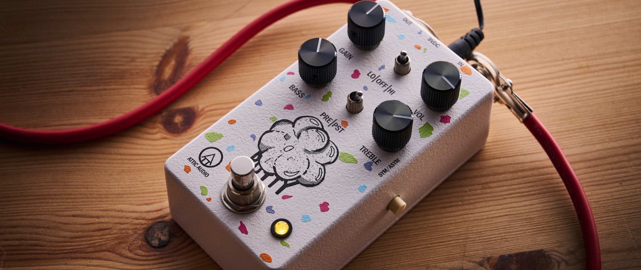 An Attic Audio Putty Saturation Preamp on a wooden floor