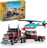 Lego Creator 3 in 1 Flatbed Truck with Helicopter set