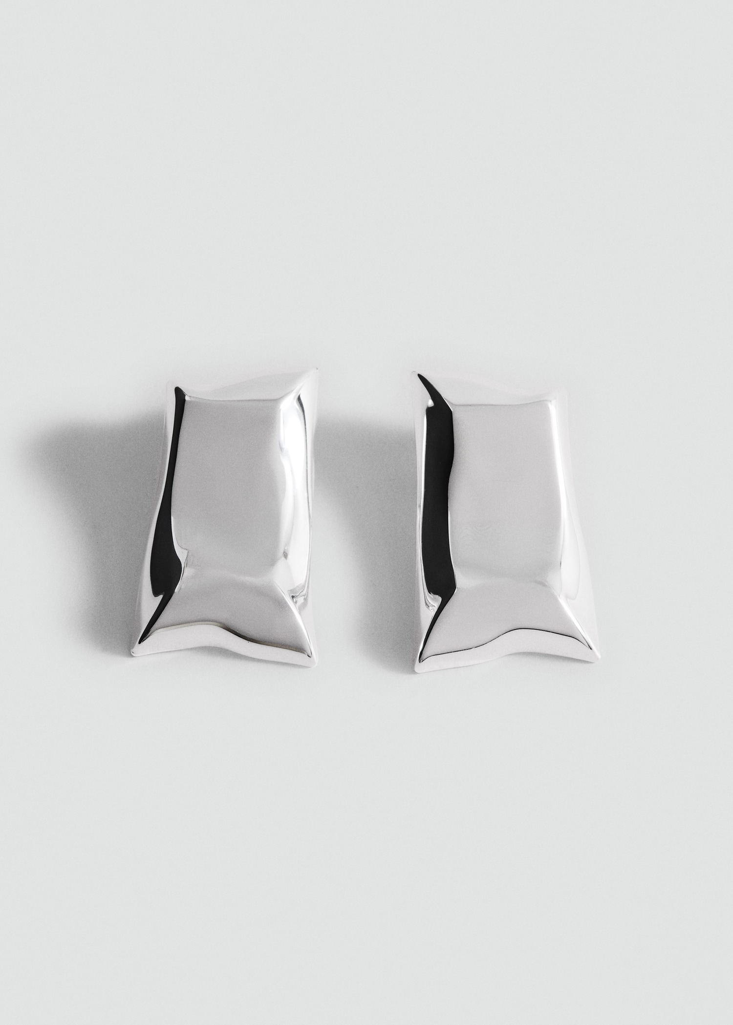 Irregular Metallic Earrings - Women | Mango Usa