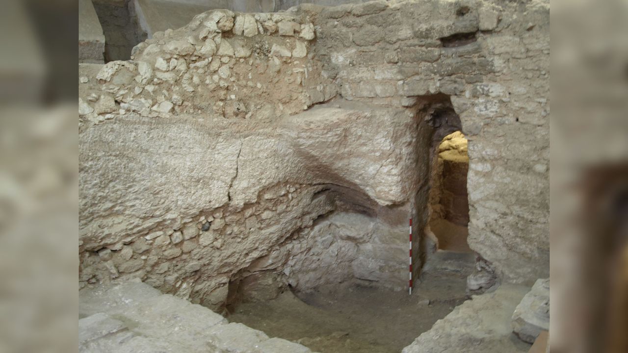 Archaeologists think this is the early first century house that was venerated as being the house that Jesus grew up in.