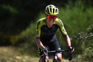 ESPINOSA DE LOS MONTEROS SPAIN JULY 30 Esteban Chaves of Colombia and Team MitcheltonScott Picn Blanco 1486m Breakaway during the 42nd Vuelta a Burgos 2020 Stage 3 a 150km stage from Sargentes de la Lora to Espinosa de los Monteros Picn Blanco 1486m VueltaBurgos on July 30 2020 in Espinosa de Los Monteros Spain Photo by David RamosGetty Images