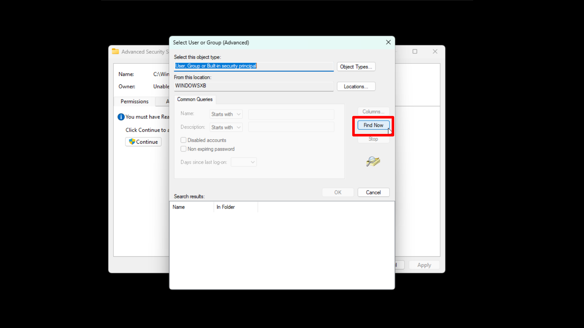 Step by step guide on how to access WindowsApps folders