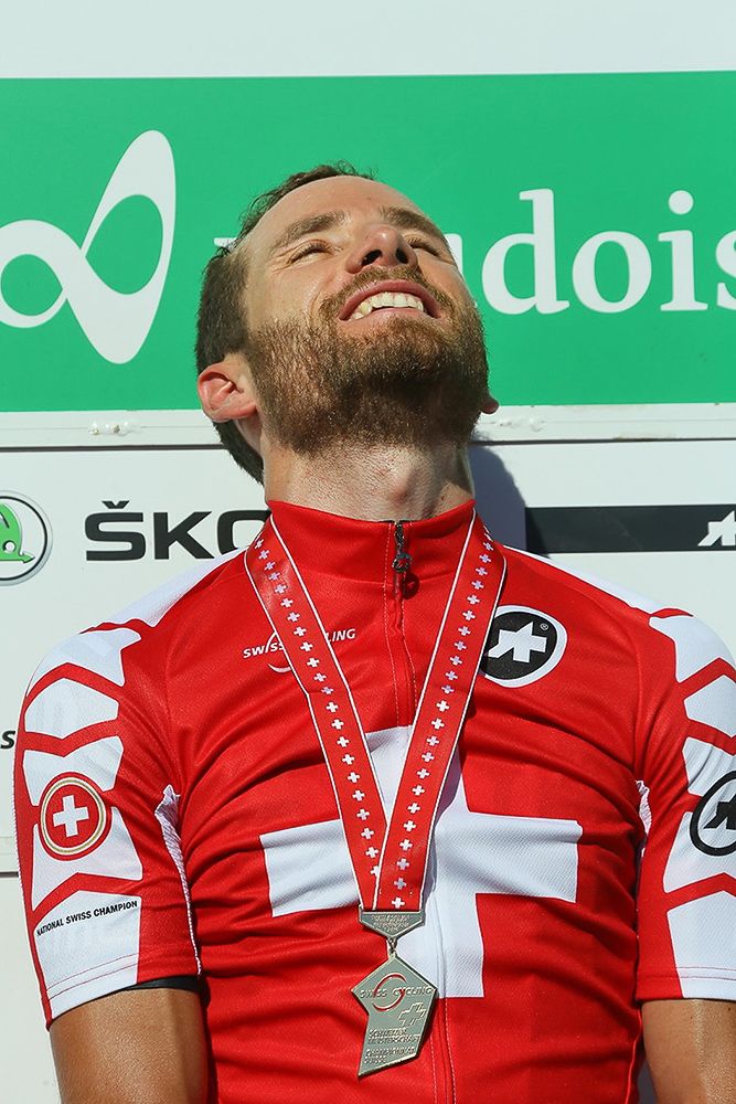 Danil0 Wyss in his Swiss jersey.