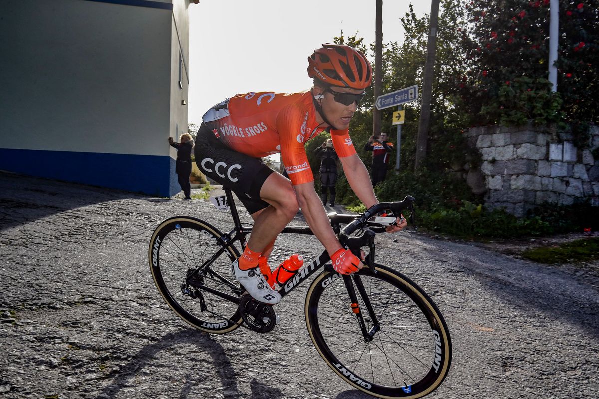 Riccardo Zoidl (CCC Team) in the breakaway