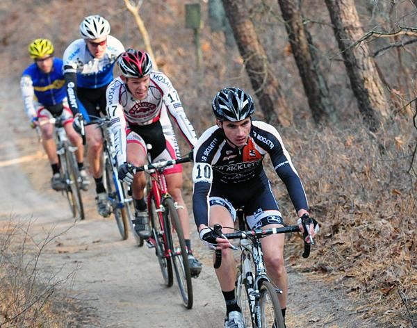 A chase group in the woods.