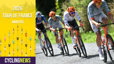 Ineos riders in a line