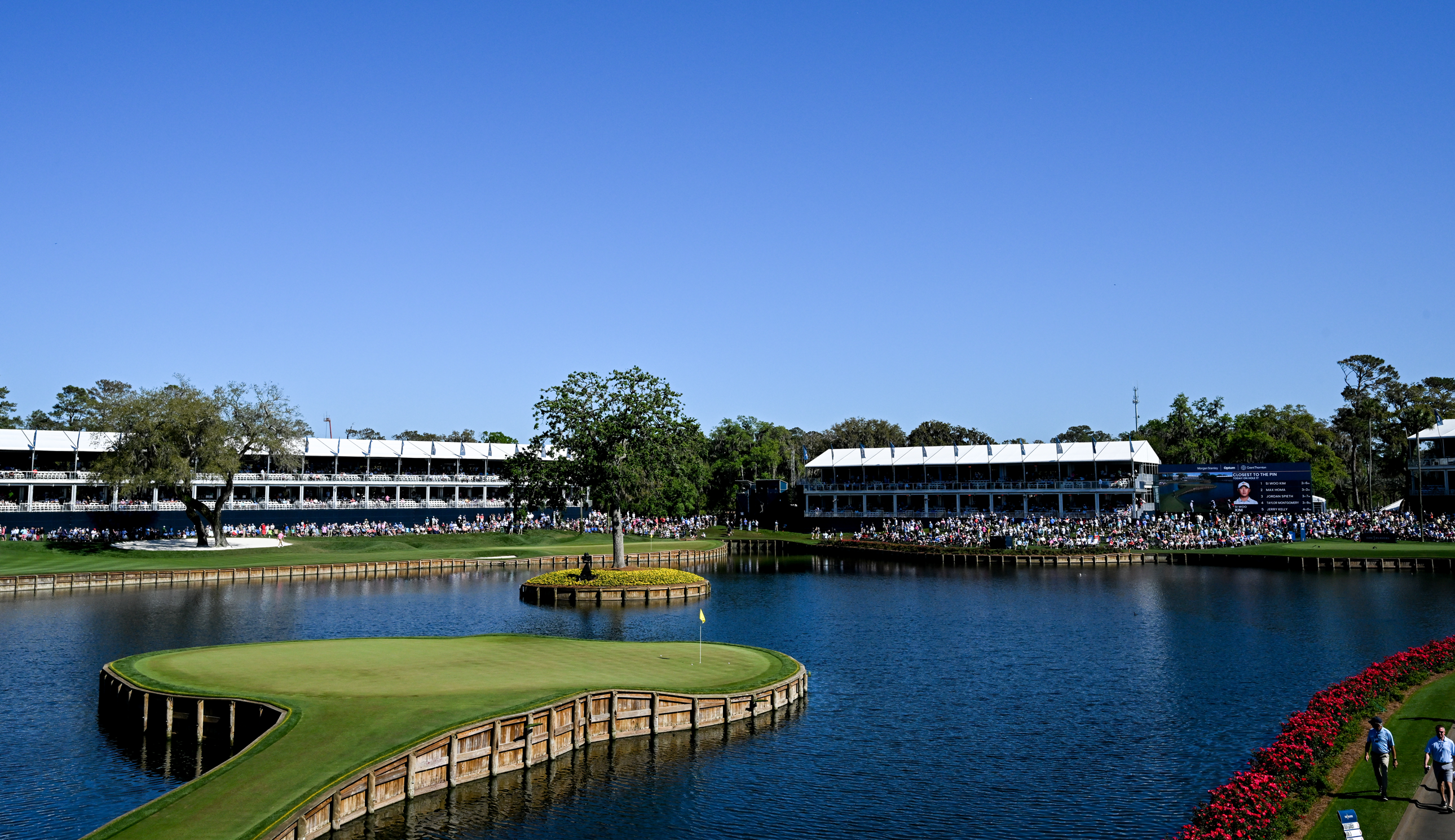 The 17th hole at TPC Sawgrass
