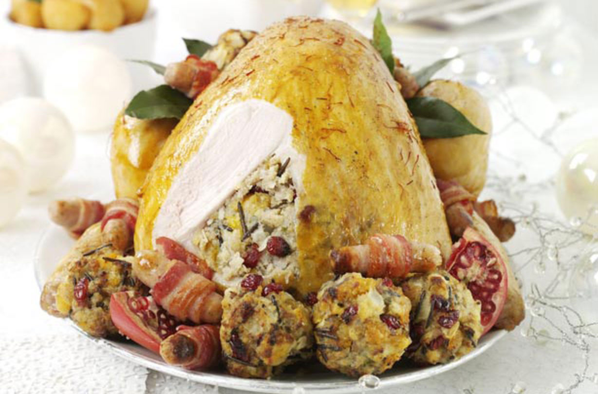 Phil Vickery s saffron turkey with stuffing recipe