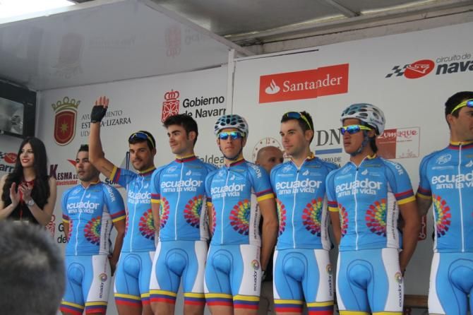 Team Ecuador at the sign in at the start of the race
