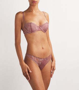 Womens Calvin Klein Pink Lightly Lined Balconette Bra | Harrods Uk