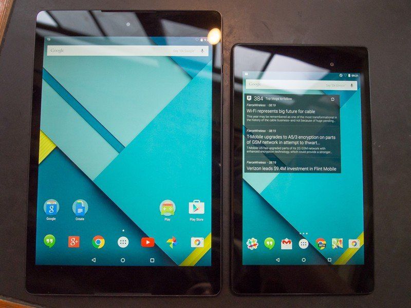Nexus 9 and Nexus 7