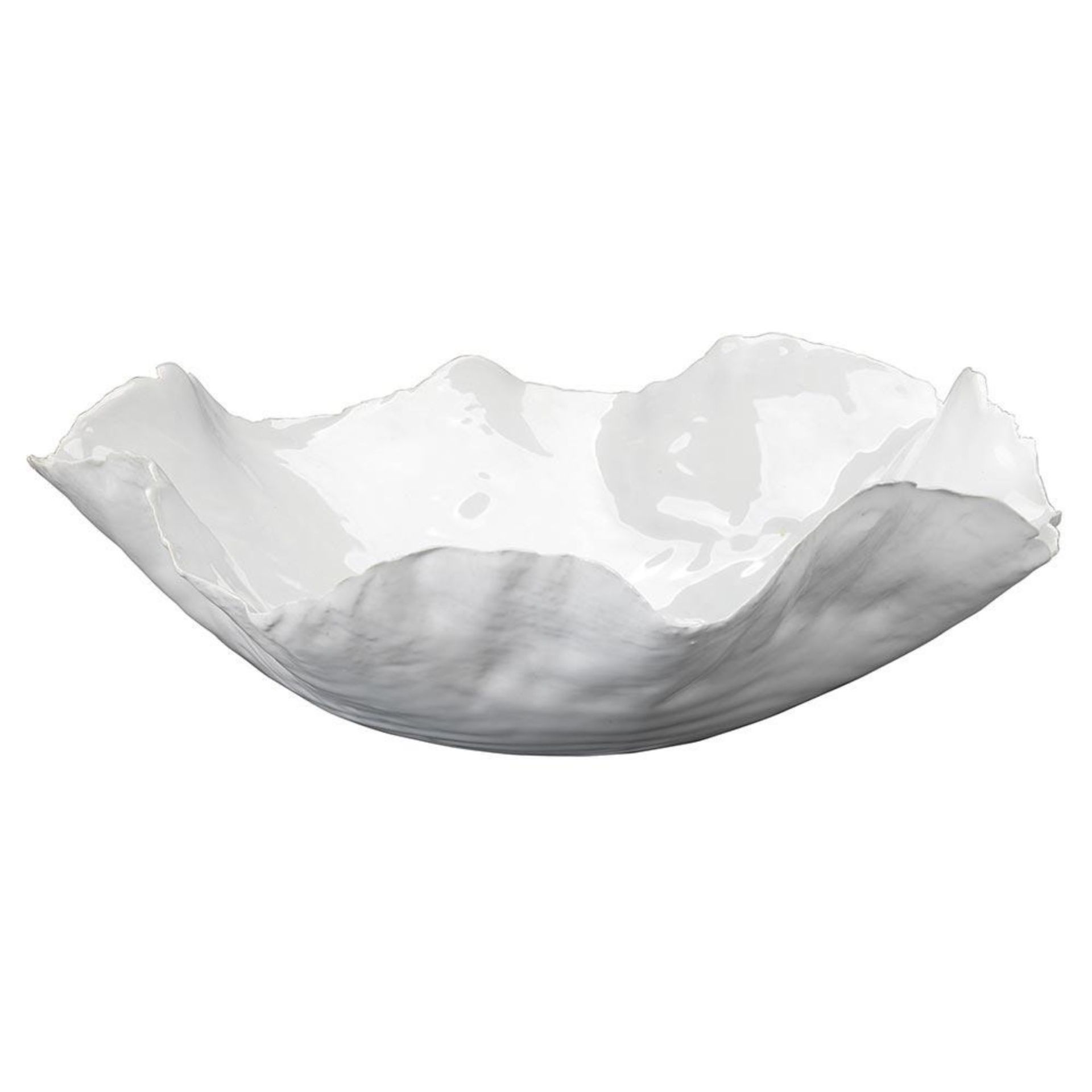 White Ceramic Decorative Bowl
