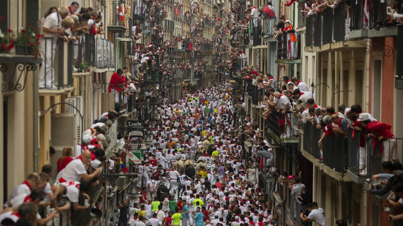 Pamplona bull run