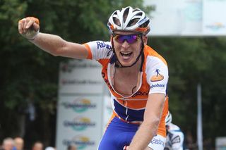 Robert Gesink (Rabobank) wins the Giro dell'Emilia in Bologna, Italy