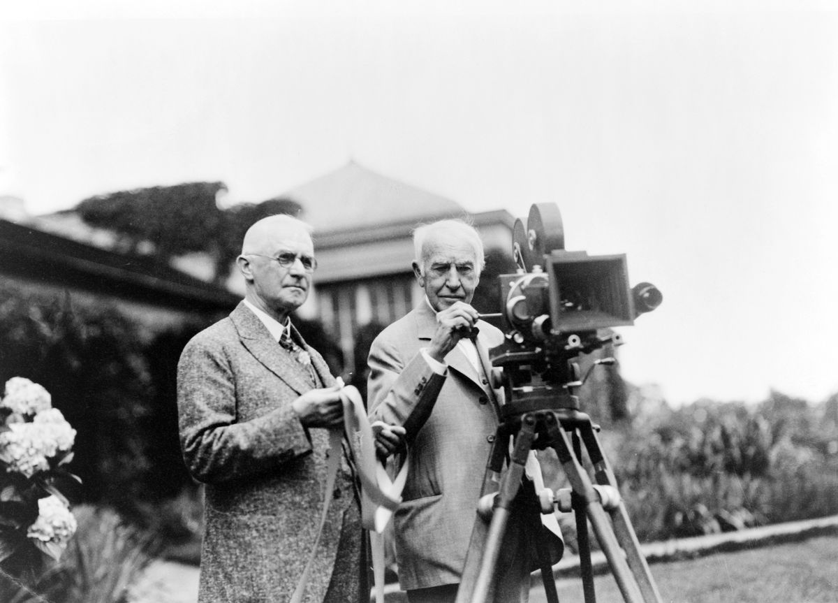 George Eastman and Thomas Edison