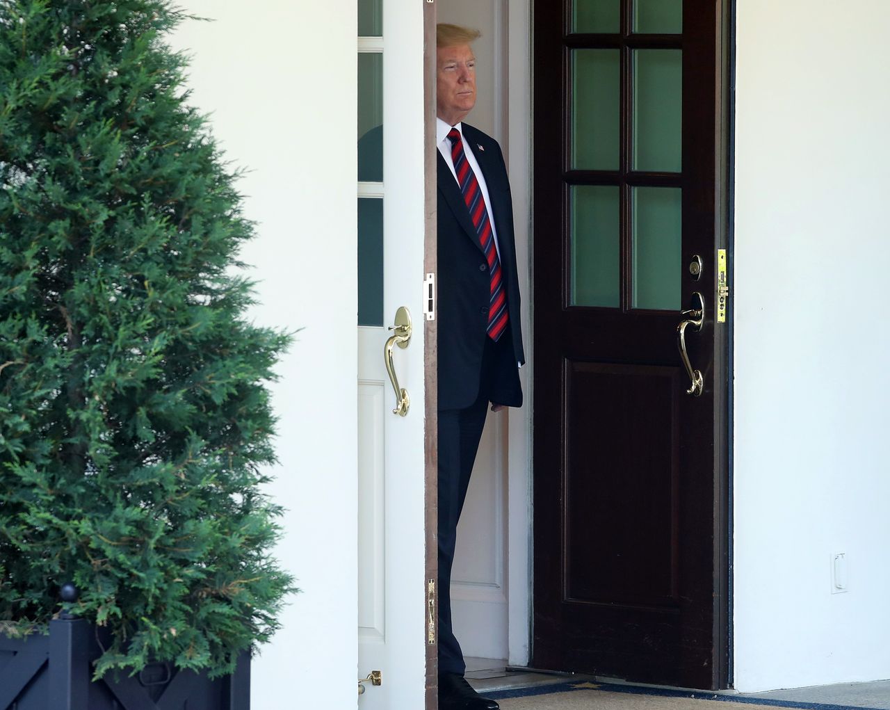 President Trump at the White House