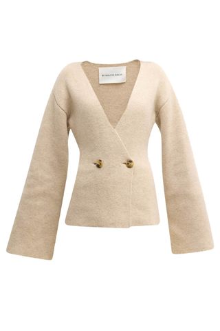 Tinley Double-Breasted Wool Cardigan