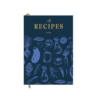 Papier Recipe Journal - Harvest, Navy, 153mm X 215mm, Hardback | Preserve Family Traditions | Silk Finish | Well Organised and Durable | Space for Cooking Hints & Tips