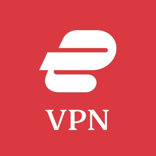 Red background with a big white E above the word VPN
