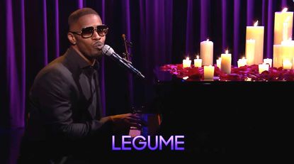 Jamie Foxx croons, tries to make 'eucalyptus' and other awkward words sexy