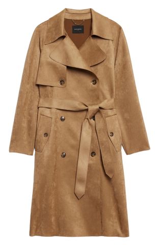 Banana Republic Vegan Suede Trench Coat