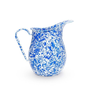 blue splatter pitcher