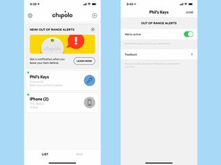chipolo one key finder app