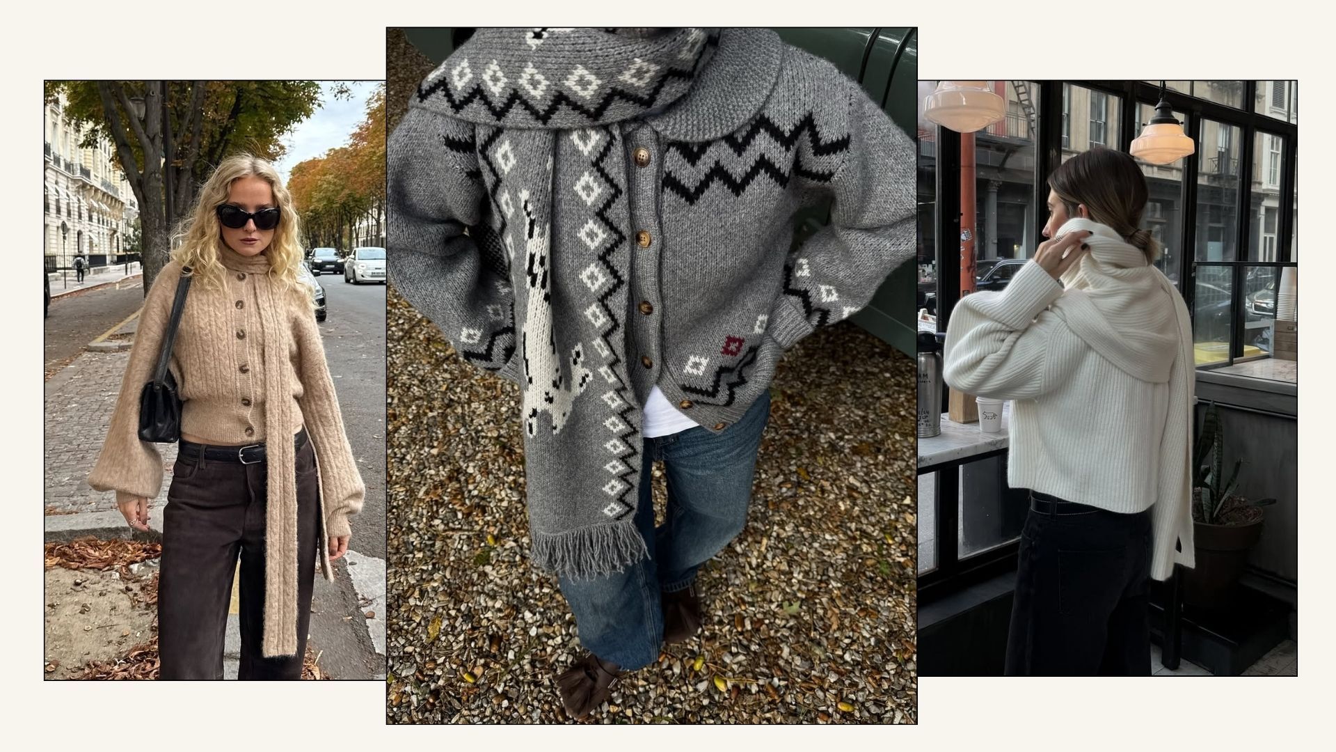 11 Stylish Scarf Cardigans To Store This Winter