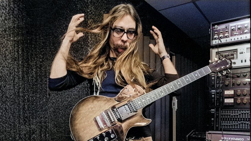 Jeff Baxter in Recording Studio circa 1977