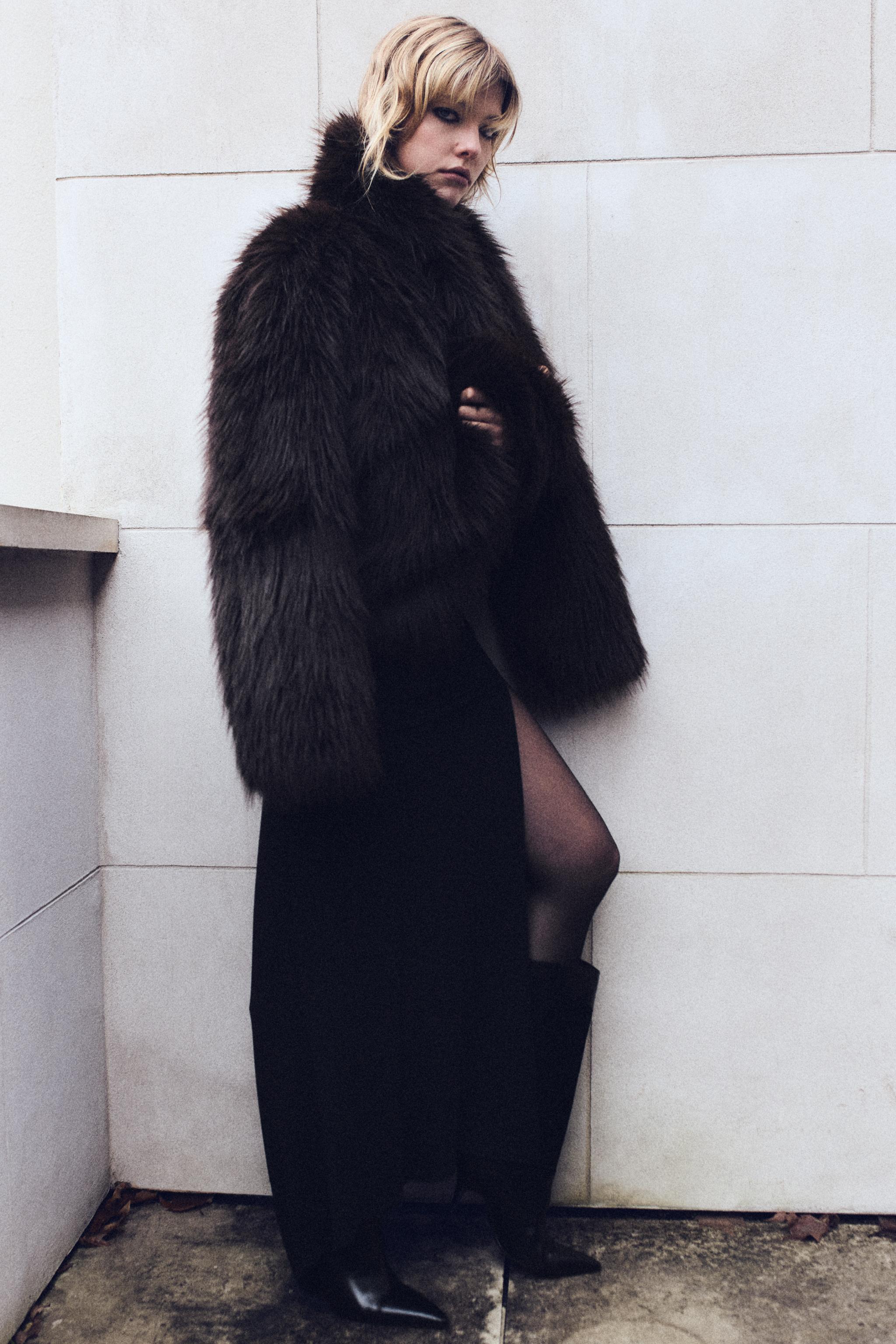Short Faux Fur Coat