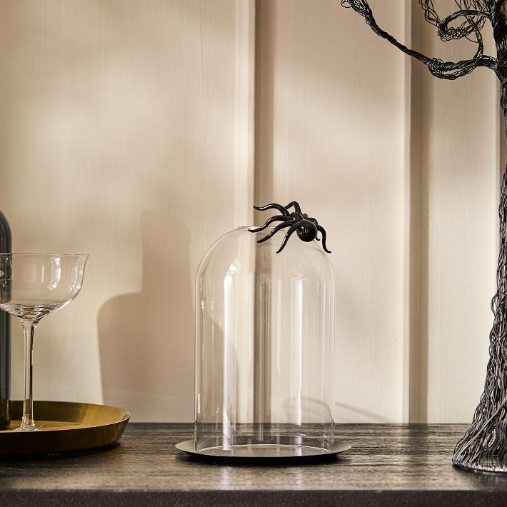 Glass Spider Candleholders