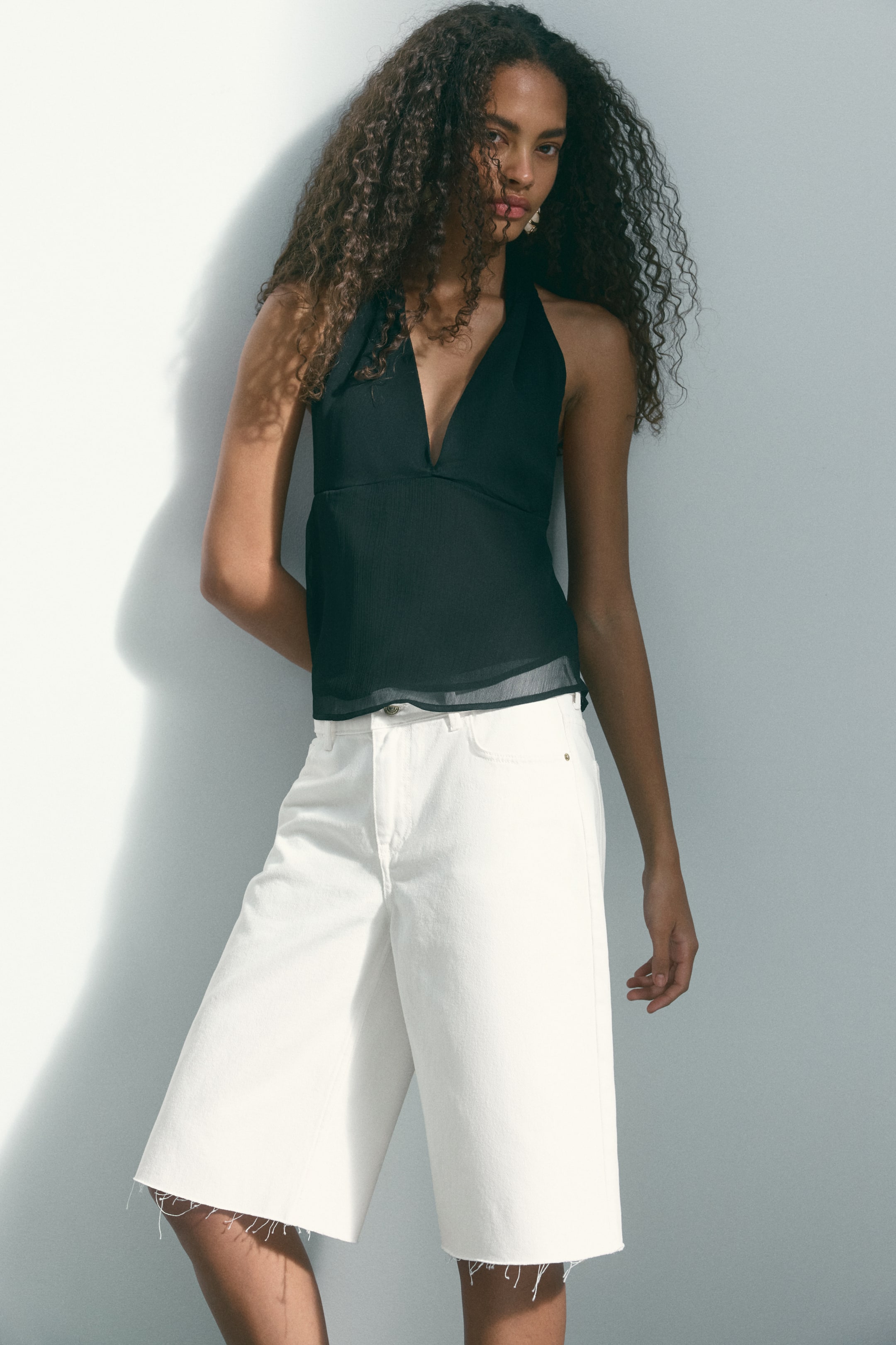Denim Bermuda Shorts