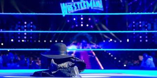The Undertaker's Hat and duster at WrestleMania 33