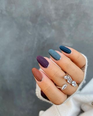 mixed color with texture matte