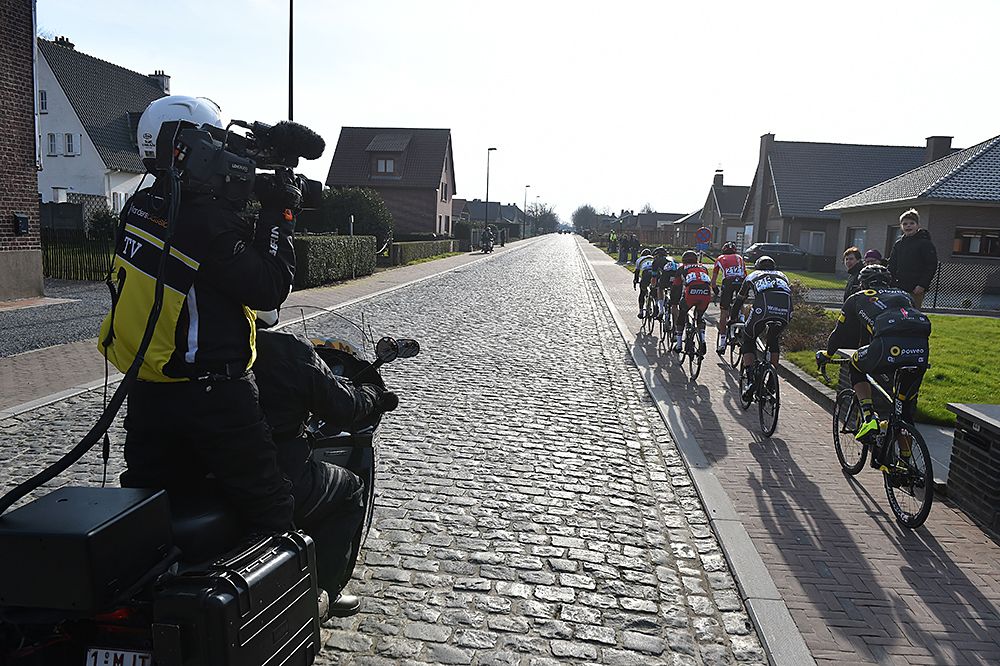 The breakaway at Omloop Het Nieuwsblad