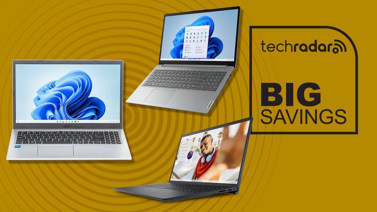 A selection of laptops with the words &#039;Big Savings&#039;