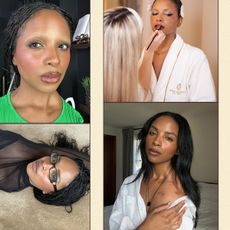 Photo collage of model, amputee, and disability advocate Maya Moore