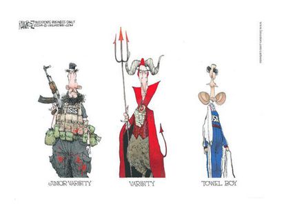 Obama cartoon world ISIS foreign policy