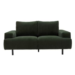 Habitat Julien Fabric 2 Seater Sofa - Dark Green