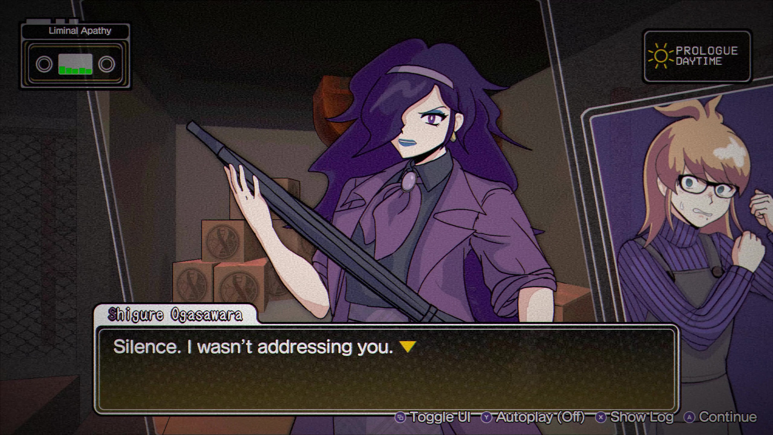Ogasawara brushes you off in Kumitantei: Old-School Slaughter