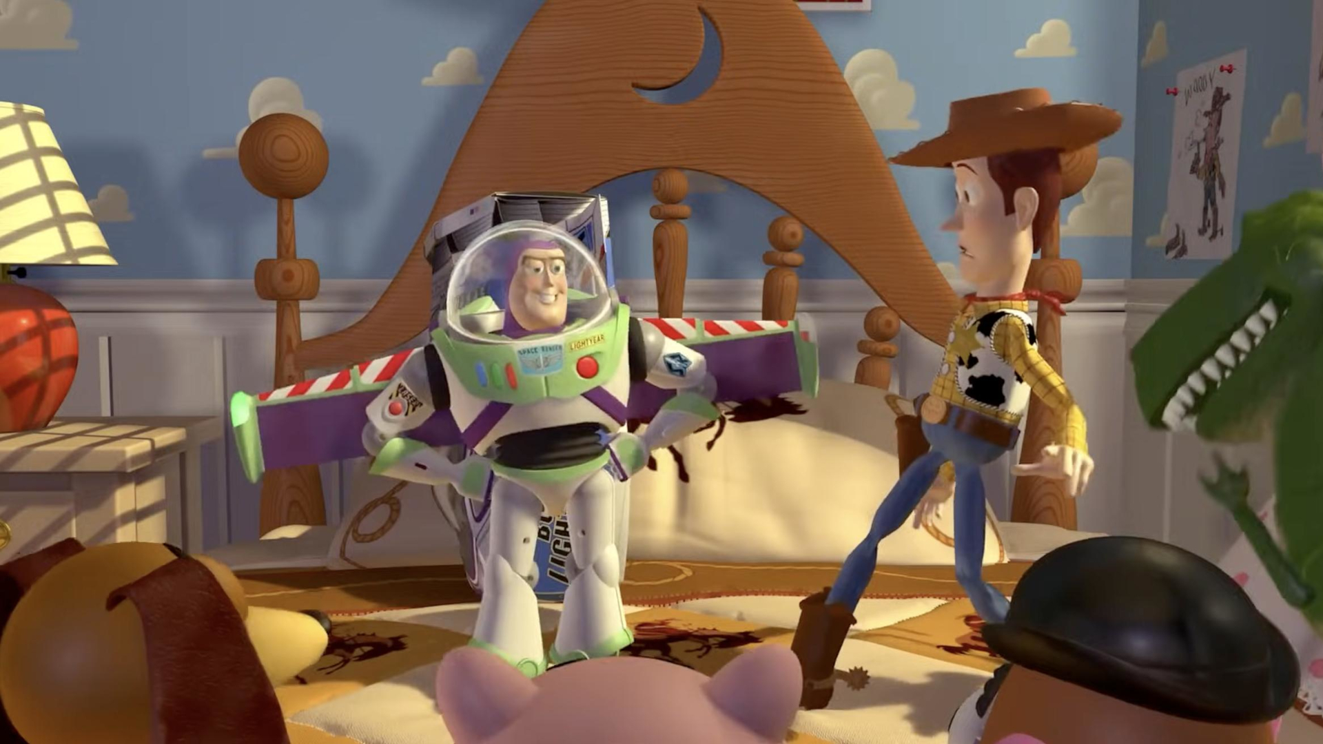 Buzz Lightyear in the movie Toy Story