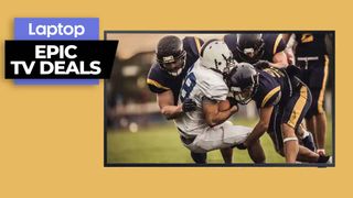 Samsung 4K QLED TV with super bowl gameplay