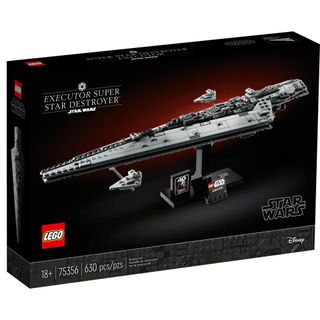 The box of Lego's Executor Super Star Destroyer on a white background