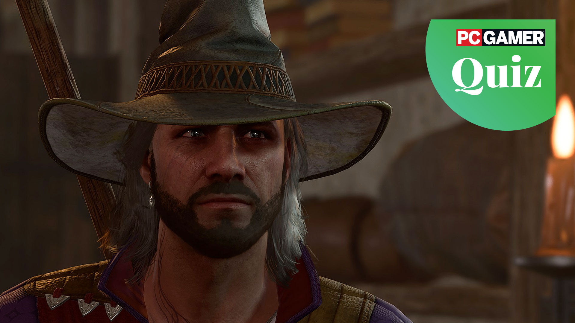 Gale wearing a hat in Baldur's Gate 3