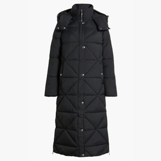 long black puffer coat